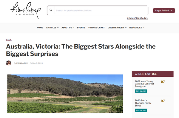 The Wine Advocate (robertparker.com) new report on Victoria