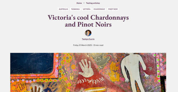 New post from JancisRobinson.com - Victoria's cool Chardonnays and Pinot Noirs - Tamlyn Currin